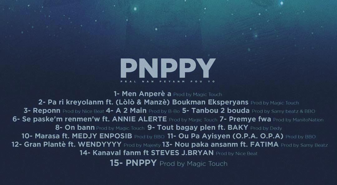 PNPPY-Tracklist (C) Instagram de Trouble Boy